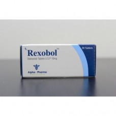 Alpha Pharma Rexobol, Станозолол, 10мг 50 таблеток (Индия)
