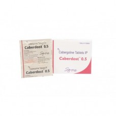 Caberdost 0.5мг, Каберголин, Достинекс,  (4 таблетки) Индия